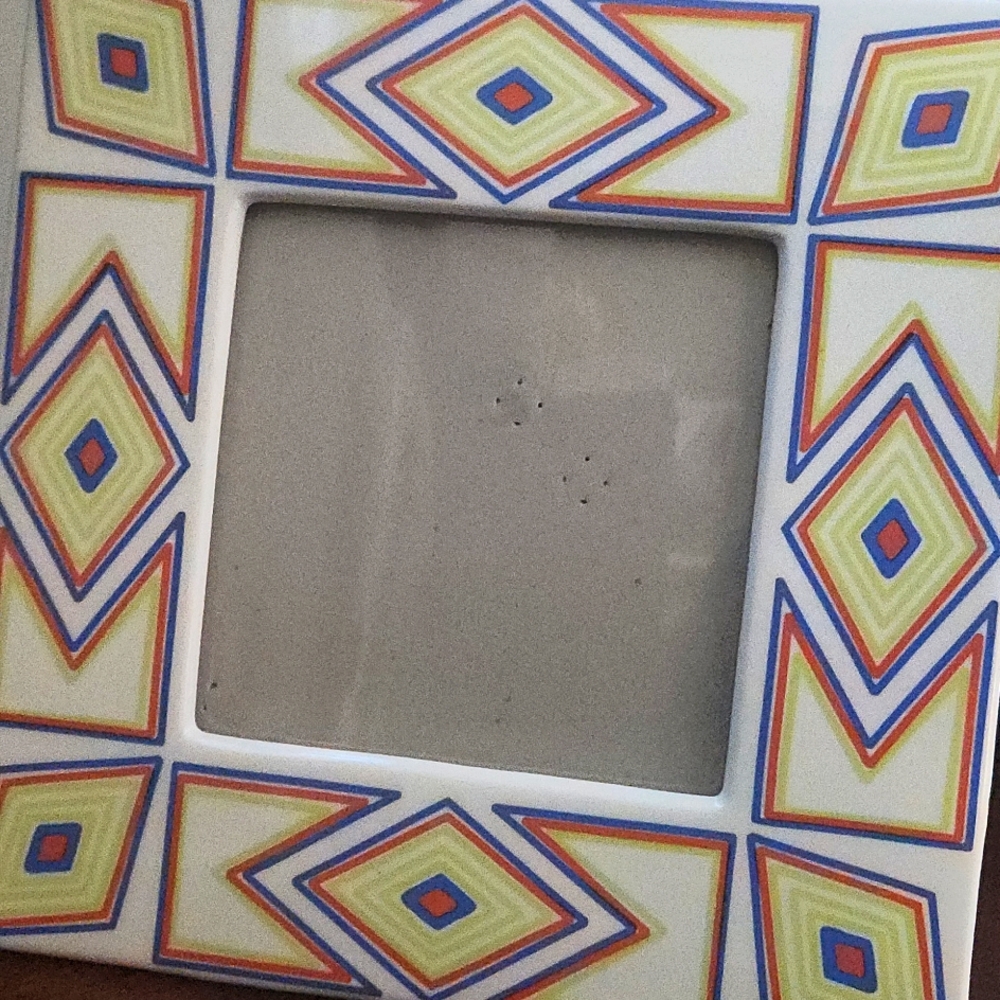 Coton Colors Yellow Graphic Picture Frame Accent 7 By 7